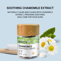 Comprimés dentifrice à la camomille douce personnalisés soins dentaires naturels à base de plantes onglets dentaires