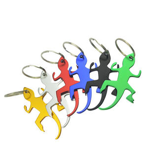 Porte-clés en alliage d'aluminium en forme <span class=keywords><strong>de</strong></span> <span class=keywords><strong>gecko</strong></span> personnalisé, ouvre-bouteille lézard, porte-clés pour promotion - Product Image 2