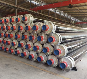 3pe chống ăn mòn Len thủy tinh Polyurethane hơi cách nhiệt trước ống thép cách nhiệt cho nhiệt độ cao cung cấp trung bình - Product Image 2