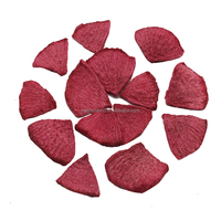 Chips de radis rouge frits sous vide sains et croustillants