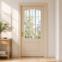 DEMEA Porte intérieure en bois massif de haute qualité, style français classique, à double coulissage latéral, moderne, pour salon et appartement