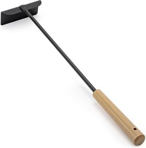 Rastrillo para carbón SEB de 21 pulgadas, herramienta para quitar ceniza de carbón con mango de madera resistente al calor para barbacoas, hornos de pizza y parrillas Kamado - Product Image 3