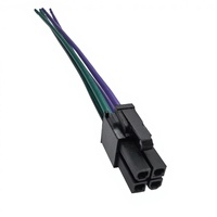 Kabel SHANWEI Molex 4 6 8 Pin Mini Mating Connector 5557-04r-400/39039042 Perakitan Kabel untuk Catu Daya CPU Komputer ATX