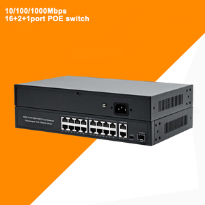 Intelligent Metal 19-Port Gigabit <b>Ethernet</b> POE <b>Switch</b> 10/100/1000Mbps IEEE802.3af/at Unmanaged Network <b>Switch</b> 38Gbps VLAN - Product Image 4