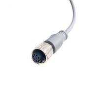 IP68 Connecteur de Câble Électrique Étanche M12 UN Code 8 broches Femelle À D-SUB DB9 9 Broches Connecteur Femelle avec Câble