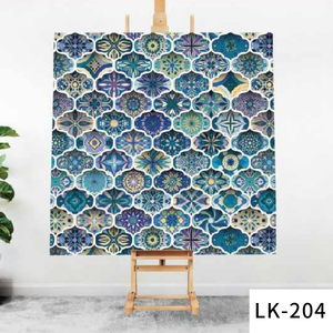 Fonjue Traditional Vintage Bohemian Style <strong>Texture</strong> Wallpaper Stickers PVC Home Decorative Foam Wall Panels - Product Image 1