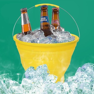 Secchio Pieghevole in Silicone da 1000ml per Acqua Potabile, Sabbia, <span class=keywords><strong>Spiaggia</strong></span>, Campeggio, Lusso, per Alimenti per Cavalli, Lavaggio - Product Image 5