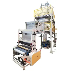 Fabrika satış ABA 50-55/1400 plastik HDPE LDPE ekstrüde Shrink rulo poli Mailer Film üfleme makinesi yapmak