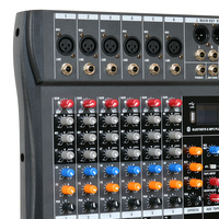 Console de mixage professionnelle BAIFEILI CT-60S à 6 canaux en métal avec égaliseur 3 bandes, audio surround/stéréo et effets intégrés