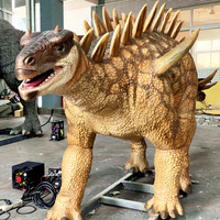 Dinosaure animatronique réaliste Huayangosaurus pour l'animation extérieure, à vendre directement de l'usine d'animatroniques