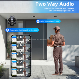 Cámara <span class=keywords><strong>IP</strong></span> PTZ Inalámbrica WiFi para el Hogar, OEM, 24MP, 12K, Seis en Uno, Zoom Óptico de 10X, CCTV, Cámara de Seguridad WiFi para Exteriores - Product Image 4