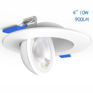 צפות gimbal 4 אינץ במורד 5cct 10w 900lm remed spot spot light unlight עם תיבת צומת - Product Image 1