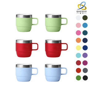 Qianchuan Mini 6Oz Stainless Steel Insulated Coffee Mug Portable Tumbler For Office Use Compact Drinking Cup - Product Image 1