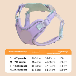Set Pettorina per Cani in Nylon Riflettente Resistente per Passeggiate Notturne e Avventure all'Aperto, Design Traspirante e Adorabile - Product Image 2
