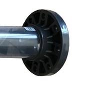 Mélangeur statique transparent de 40 mm de diamètre, connecteur liquide en plastique UPVC pour l'eau ozonée, produits en plastique gris