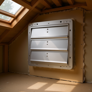 Ventilador de Extracción de Aluminio para Montaje en Pared, 10'', 820 CFM, Motor de CA para Ventilación de Áticos, Invernaderos, Cobertizos y Tiendas - Product Image 2