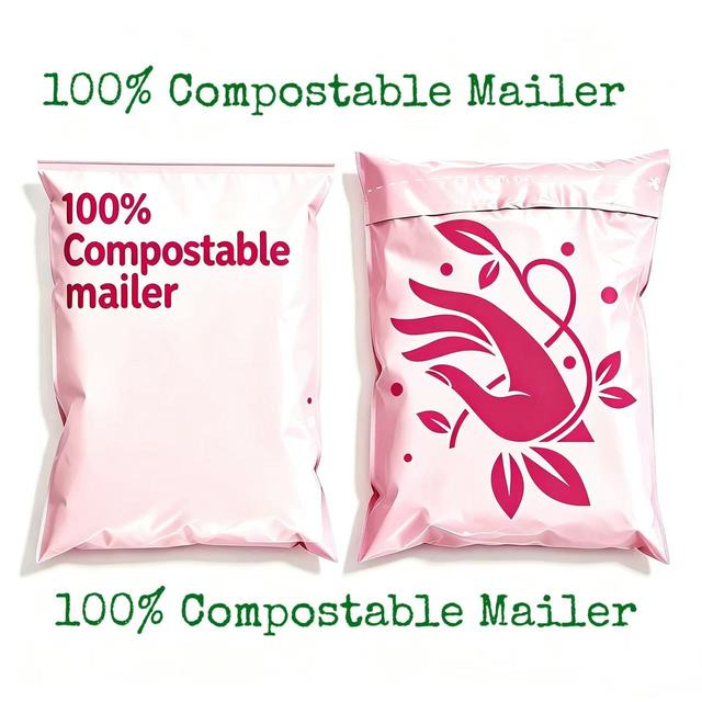 Biodegradable Compostable Mailer Bags with Poly Bubble Material for Clothing Packaging