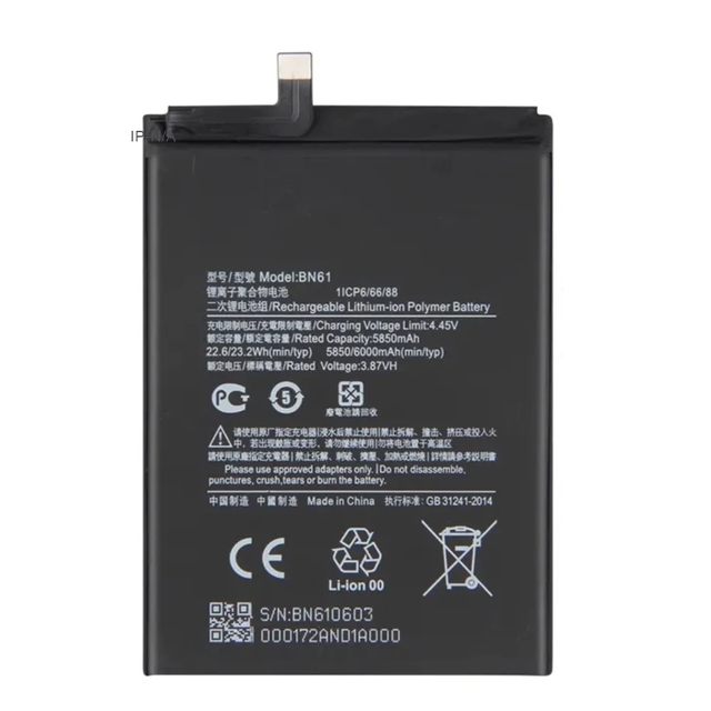 Factory OEM Rechargeable Lithium-ion Polymer Battery BN61 for Xiaomi Pocophone POCO X3 X3 Pro Replacement Batteries