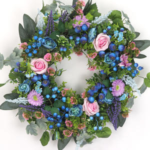 Guirlande <span class=keywords><strong>de</strong></span> fleurs artificielles <span class=keywords><strong>de</strong></span> haute qualité sur mesure en gros <span class=keywords><strong>Couronne</strong></span> <span class=keywords><strong>de</strong></span> Noël Décorations <span class=keywords><strong>de</strong></span> Noël pour mariage <span class=keywords><strong>Porte</strong></span> d'entrée <span class=keywords><strong>de</strong></span> la maison - Product Image 3