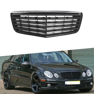 กระจังหน้าสีดำเงา Mercedes-Benz E-Class W211 ปี 2006-2008 อะไหล่ทดแทนทำจากพลาสติก ABS - Product Image 1