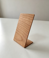Holz-NFC-Tag mit Google-Bewertungsdesign für Zugangskontrolle und mobile Interaktion