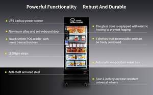 HAHA自動販売機550F AI視覚認識冷凍庫マシン冷凍ドリンクスナックSDK遠隔監視クレジットカードQRコードオフィスジム - Product Image 5