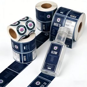 Etiqueta Autoadhesiva Impermeable Personalizada para Botellas de Agua Mineral y Agua Potable Pura - Product Image 4