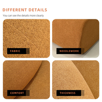 Ensemble de canapés modulaires de luxe modernes avec rembourrage en éponge pour salon d'appartement - Design compressé recouvert de tissu