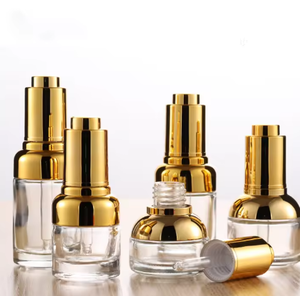 Botella de Vidrio Grueso con Gotero para Aceites Esenciales, a Prueba de Fugas, de 20/30/50 ml, con Tapa Dorada y Plateada, Serigrafía - Product Image 4