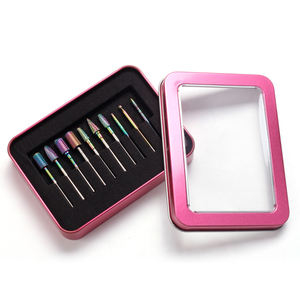 Juego de 10 Herramientas para Pulir Uñas, Brocas de Carburo de Titanio y Aleación de Acero de Tungsteno, Juego de Puntas para Remover y Pulir Uñas en Caja de Aluminio - Product Image 5