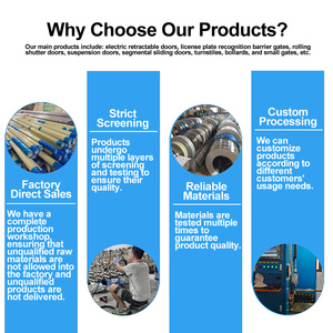 Puerta Enrollable Automática Extra Ancha Resistente al Viento, Cortina <span class=keywords><strong>de</strong></span> Acero Inoxidable Reforzada <span class=keywords><strong>para</strong></span> Garaje y Almacén Modernos - Product Image 2