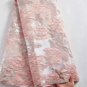 CYG all'ingrosso tessuto di Organza ricamato pizzo di lusso tessuto di pizzo <span class=keywords><strong>africano</strong></span> per abito da sposa - Product Image 3