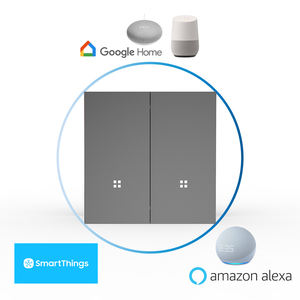 Passerelle Zigbee, interrupteurs intelligents Tuya, 1/2/3/4 gangs, bouton poussoir, interrupteur mural intelligent pour éclairage, système d'automatisation <span class=keywords><strong>de</strong></span> la maison, commande vocale - Product Image 6