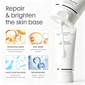 Limpiador Facial Purificante y Pulimentador con Aminoácidos, SOD, Lisozima, Almidón de Maíz y Tapioca para Control de Grasa y Acabado Mate - Product Image 3