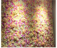 Panel Dinding Bunga Dahlia Sutra 3D Grosir 60x40cm, Latar Belakang Bunga Kepadatan Tinggi untuk Gapura Pernikahan, Panggung, dan Photo Booth