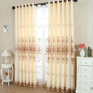 Rideau de porte et fenêtre avec broderie à motif floral, vente en gros <span class=keywords><strong>pas</strong></span> <span class=keywords><strong>cher</strong></span>, 1 pièce, pour salon et chambre à coucher - Product Image 6