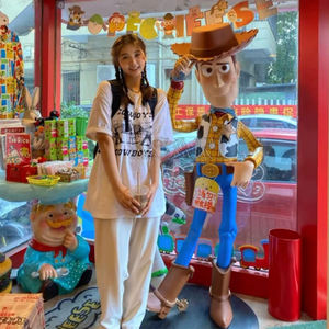 Figurines <span class=keywords><strong>Pop</strong></span>-Up en Résine pour Magasin et Décoration de Salon, Grande Sculpture en Bois, Art Populaire - Product Image 5