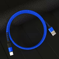 Kabel Data USB pengisian daya cepat, kabel Data USB pengisian cepat, 5V 3A, pengisi daya cepat, untuk ponsel iPhone 12/13/14 Pro Max Plus, nilon kepang