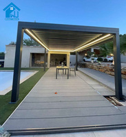 Pergola motorisée autoportante en aluminium Sweet Home, rétractable, télécommandée, ouverture réglable, pour balcon, terrasse, auvent