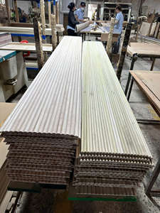 Panneaux muraux intérieurs en bois massif 3D - Design minimaliste moderne, insonorisés, imperméables, prêts à installer pour la décoration graphique domestique - Product Image 4