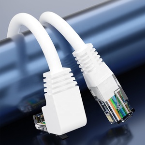 Fabricant Câble <span class=keywords><strong>Ethernet</strong></span> coudé à angle droit Connecteur réseau 90 degrés RJ45 CAT5 CAT6 Cordon de raccordement - Product Image 6