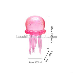 ของเล่นบีบปลาหมึกเจลลี่ฟิช ของเล่นน้ำชายหาด ของเล่นบีบปลาหมึก TPR ของเล่นบีบคลายเครียด ของเล่นบีบปลาหมึกจำลอง ของเล่นบีบคลายเครียดสำหรับเด็ก - Product Image 2