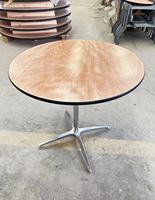 Table de cocktail haute de restaurant en bois pour la partie de barre