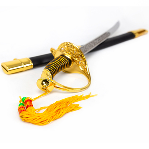 <span class=keywords><strong>Sabre</strong></span> Cérémonial Court de 60 cm - Épée de Style Militaire Vintage pour Cosplay et Décoration Enfants - Product Image 3