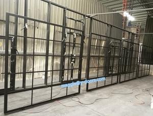 Porta de entrada de ferro francesa moderna de aço, porta exterior dupla - Product Image 4