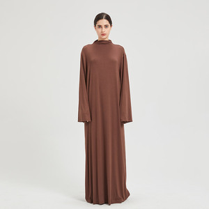 Abiti per Donne Musulmane all'Ingrosso, Abbigliamento Islamico, Abaya Monocolore Modesta, Vestiti per Donne Pronti per la Consegna - Product Image 1