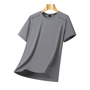 Camiseta deportiva para hombre, Camiseta deportiva para correr, novedad de verano, estampado de seda helada, transpirable, de manga corta, cómoda para exteriores, 200 gramos - Product Image 5