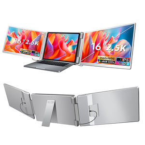 จอภาพพกพาแบบสามจอขนาด 16 นิ้ว ความละเอียด 2.5K 16:10 สำหรับแล็ปท็อป <span class=keywords><strong>HDMI</strong></span> พร้อมแผง IPS ราคาสุดคุ้ม ขายร้อนแรงจากโรงงานโดยตรง - Product Image 1