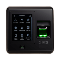 Terminal d'empreintes digitales IP avec écran tactile de 2,8 pouces ZK SF300, sortie Wiegand, TCP/IP, hôte USB, 3000 empreintes digitales, logo personnalisé