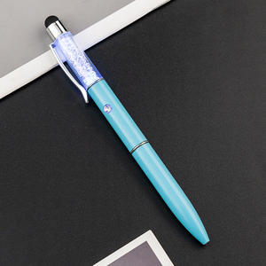 Bolígrafo Multifunción 3 en 1 con Luz LED de Cristal y Logotipo Personalizado - Product Image 6